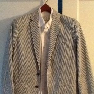 Seersucker Blazer - Gap - Size Small